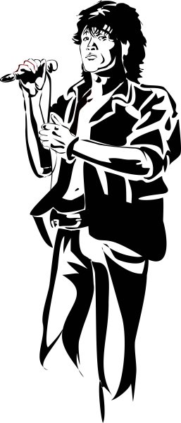 Виктор Цой силуэт