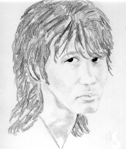 Виктор Цой рисунок