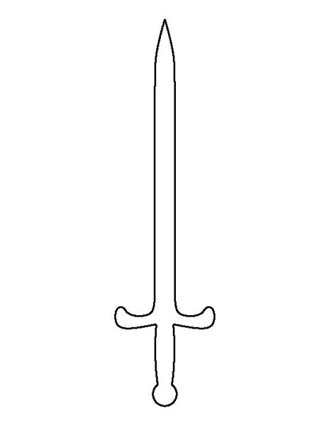 Сабля трафарет