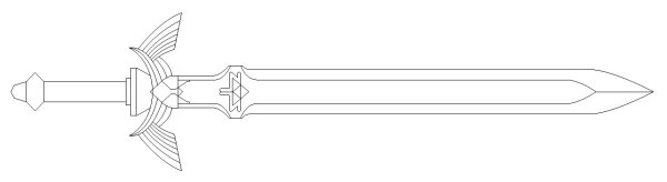 Чертеж меча