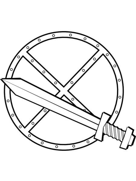 Оружие богатырей раскраска