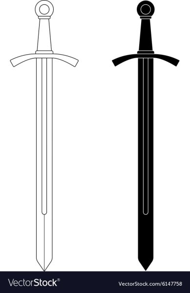 Меч силуэт