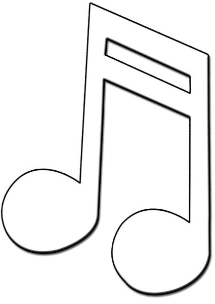 Раскраска нотки для детей