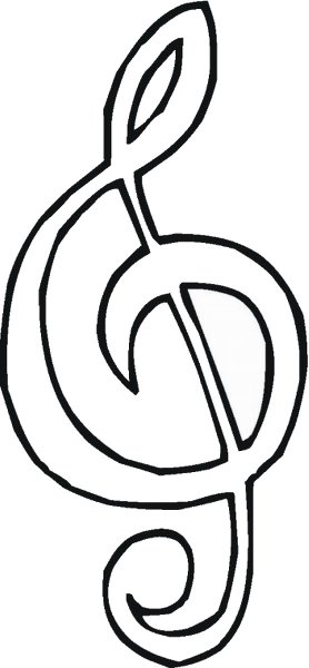 Раскраска нотки для детей