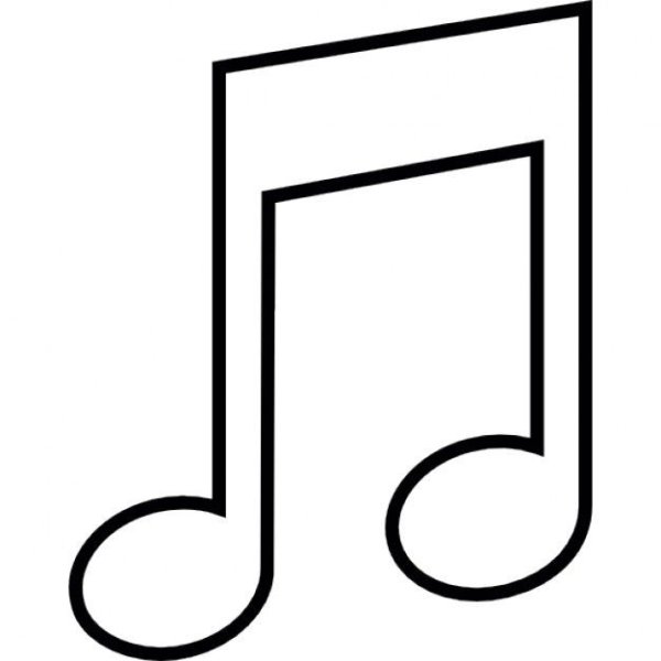 Нотки трафарет