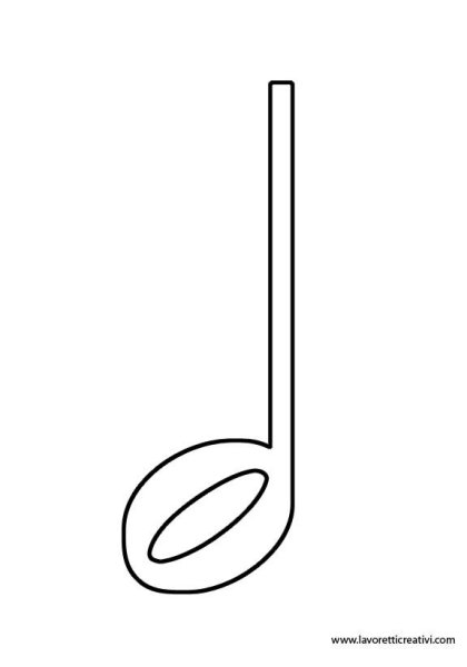 Контурное изображение нот