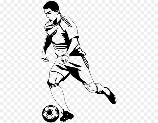 Футболист черно белый