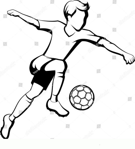 Силуэт футболиста