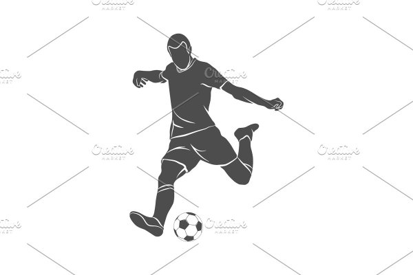 Силуэт футболиста