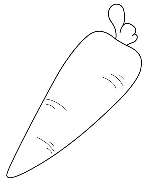 Морковь раскраска