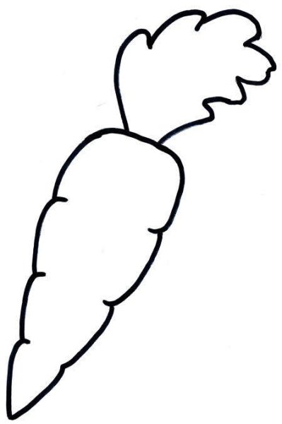Морковь раскраска