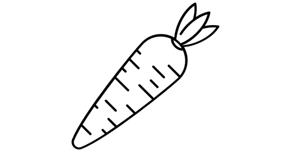 Морковь раскраска для детей
