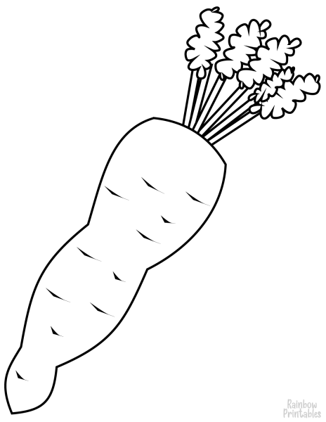 Морковь раскраска