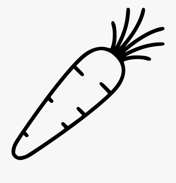 Морковь раскраска для детей