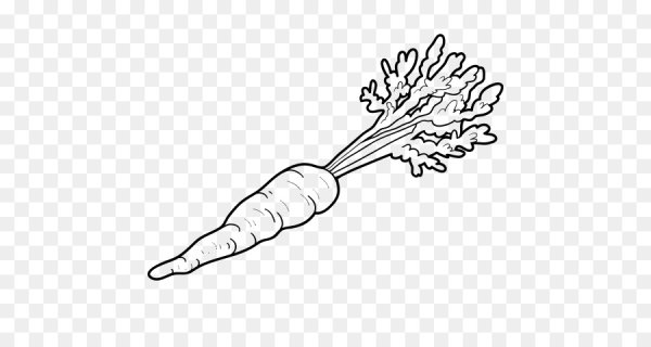 Трафарет морковки для аппликации