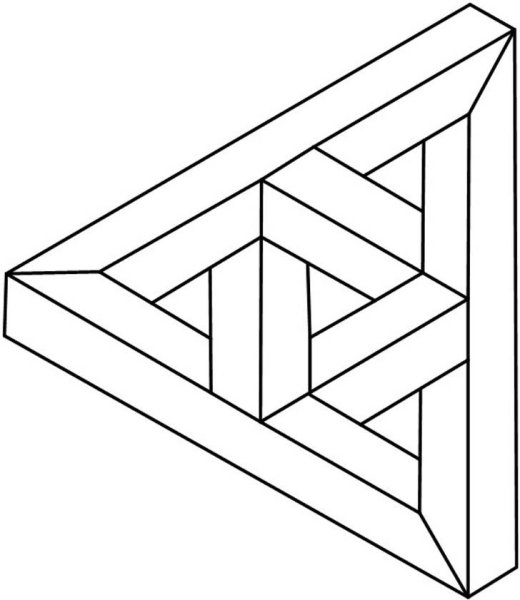 Рисунок витраж геометрическими фигурами