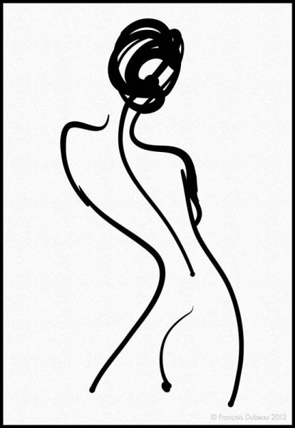 Стилизованные женские силуэты