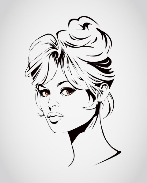 Графическое изображение женщины