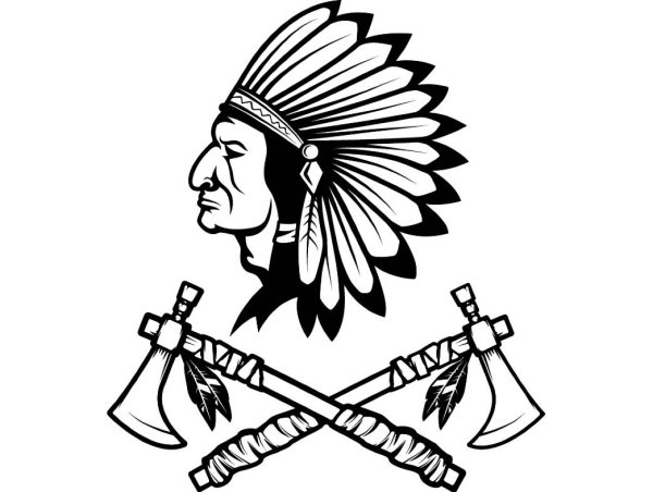 Индеец эскиз