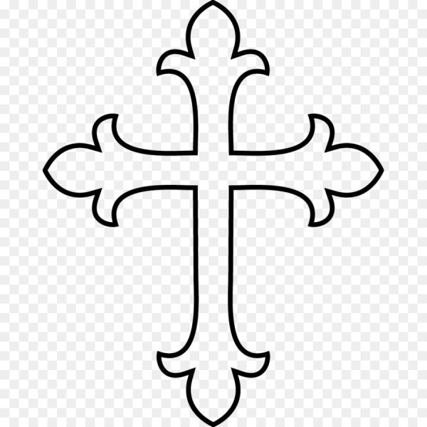 Крестик трафарет