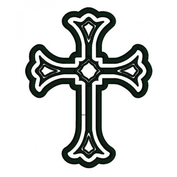 Православный крест трафарет