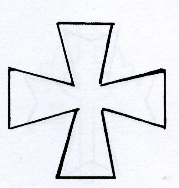 Крест с крыльями тату эскиз