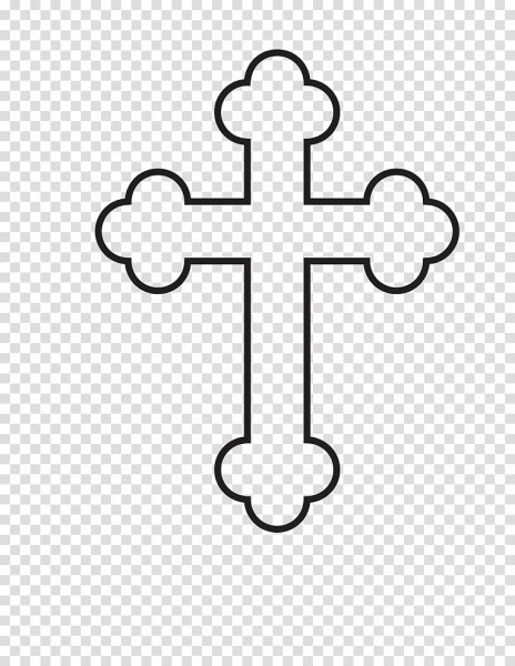 Восьмиконечный православный крест вектор