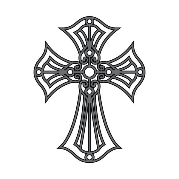 Крест для раскрашивания