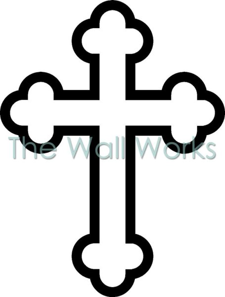 Раскраска крест православный