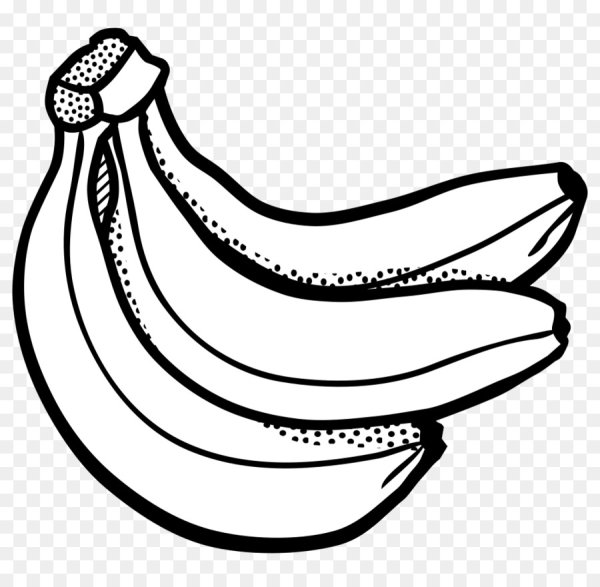 Банан раскраска для детей