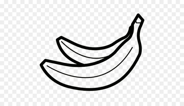 Трафарет банана для вырезания