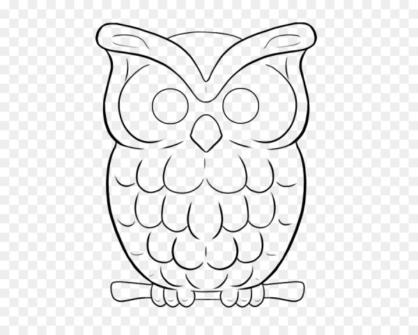 Сова трафарет