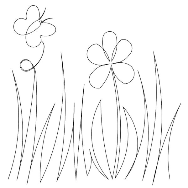 Трафарет травы