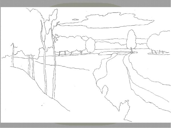 Схема рисования пейзажа