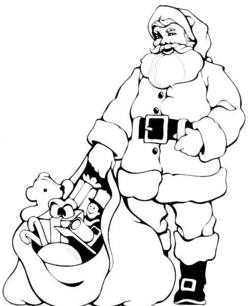 Раскраска дед Моорозик