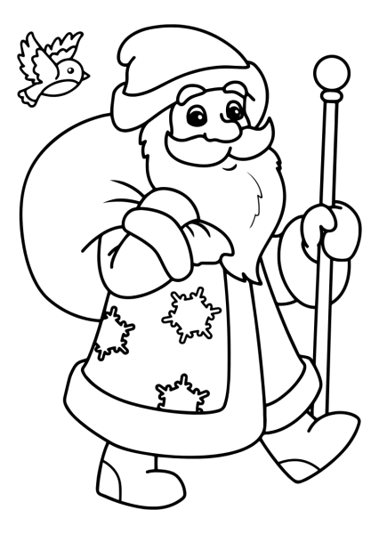 Новогодняя раскраска