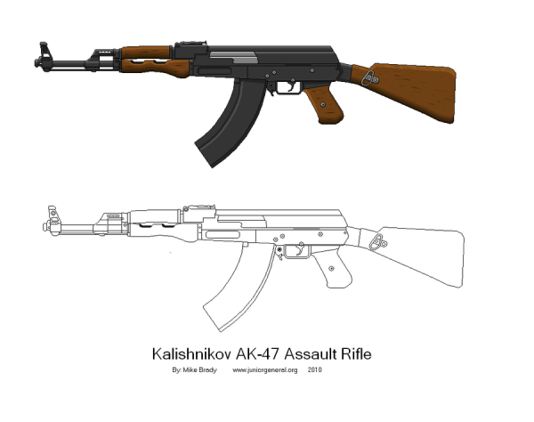 Автомат Калашникова АК-47 вектор