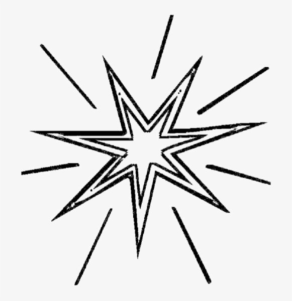 Звезда раскраска