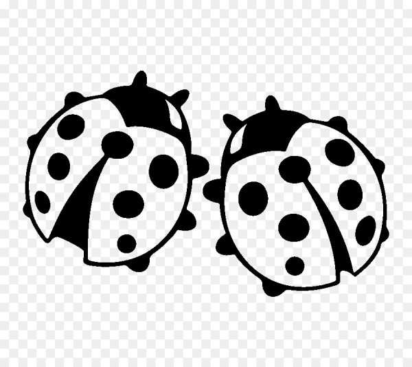 Божья коровка трафарет