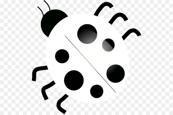 Раскраска насекомые Божья коровка