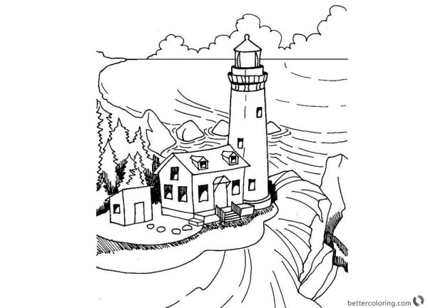 Ласточкино гнездо Крым карандашом