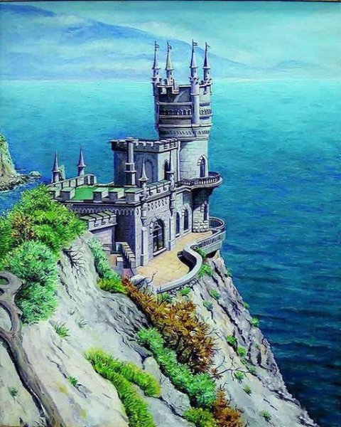 Гравюра Ласточкино гнездо