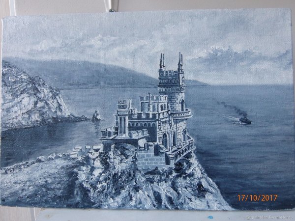 Ласточкино гнездо в Крыму раскраска