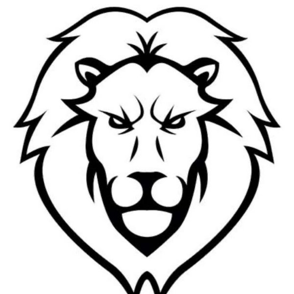Морда Льва контур