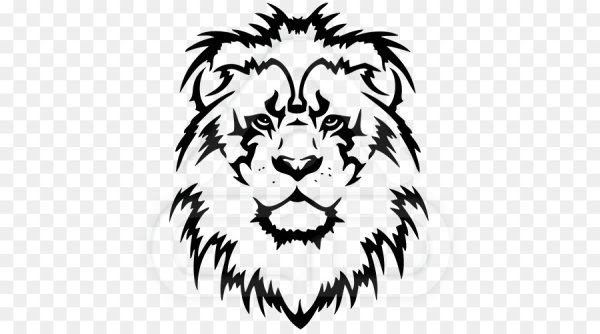 Лев векторное изображение