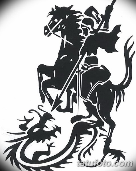 Святой Георгий Победоносец вектор