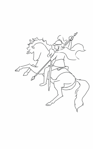 Святой Георгий Победоносец вектор