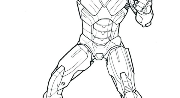 Раскраска Мстители Железный человек Марк 85
