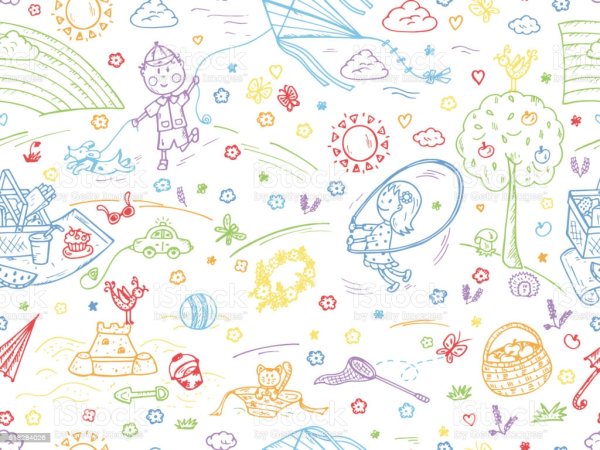 Фон детские рисунки