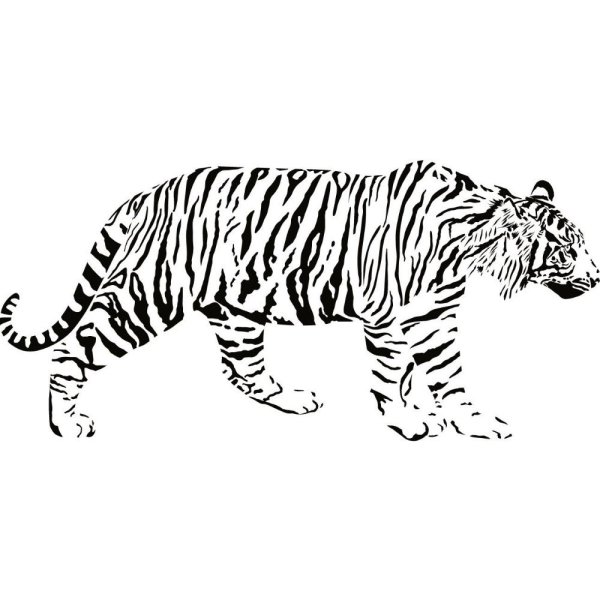 Силуэт тигра